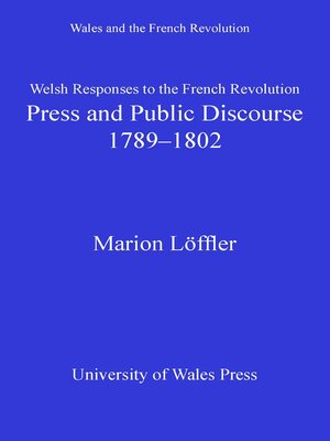 cover image of Welsh Responses to the French Revolution